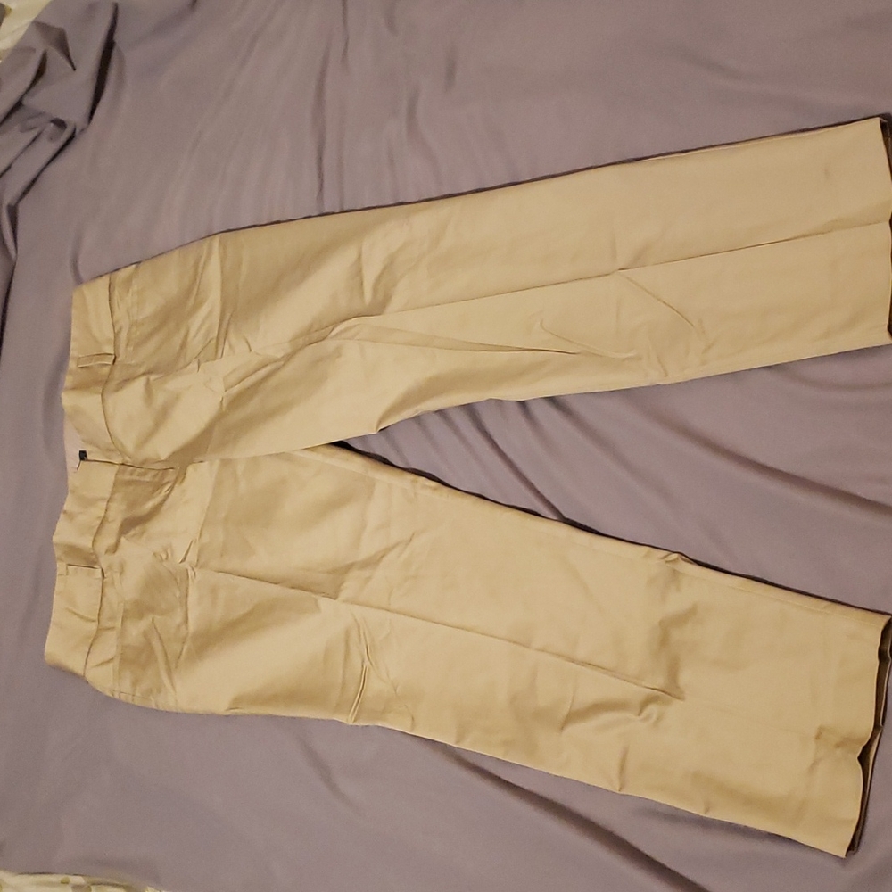 Limited sz 12 nwt drew fit pencil pant ankle length tan sateen cotton